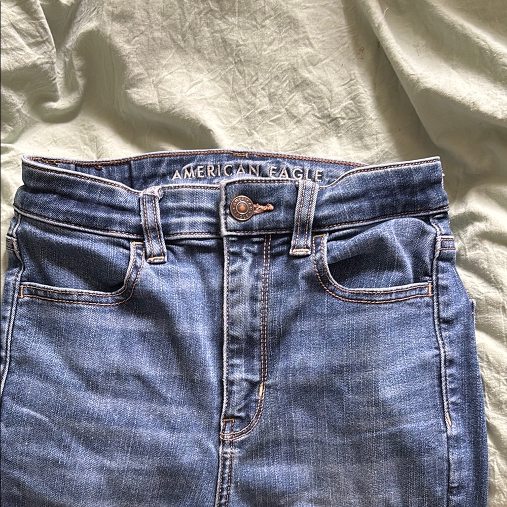 American Eagle Outfitters Women's Blue Skinny Jeans